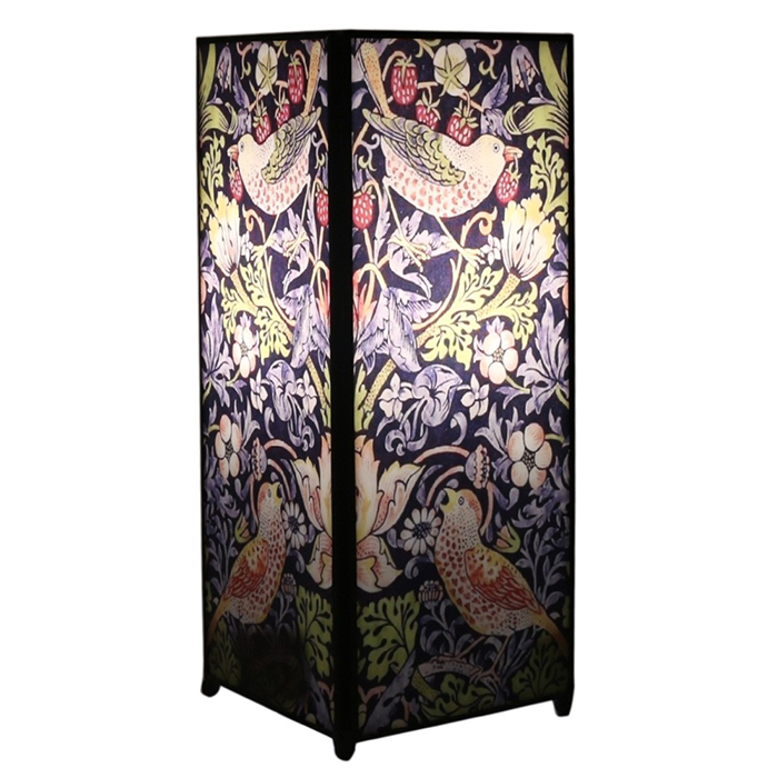 William Morris Design Square Lamp Screen Printed